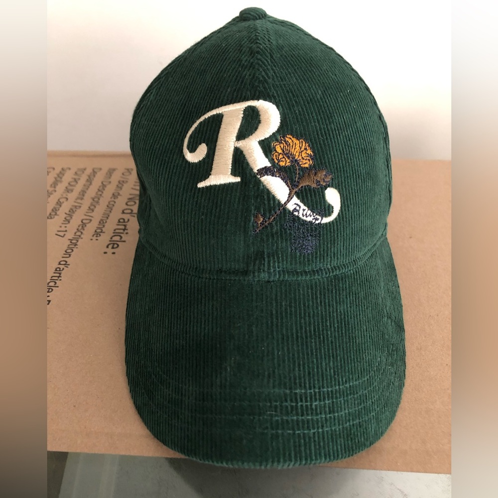 Zara embroidery corduroy cap hat unisex